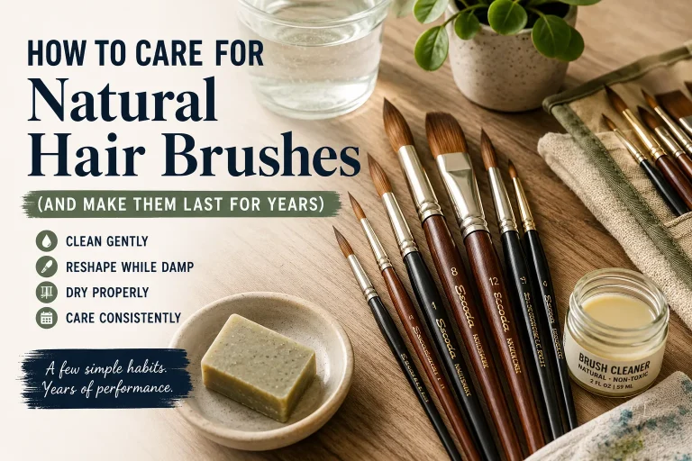 How to Care for Natural Hair Art Brushes