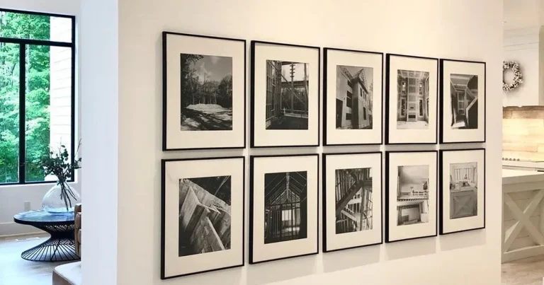 Gallery Wall with Black Frames