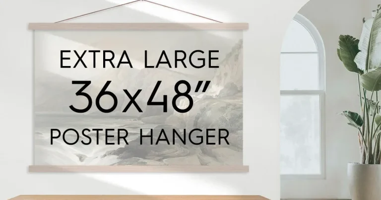 How to Frame a Large Poster