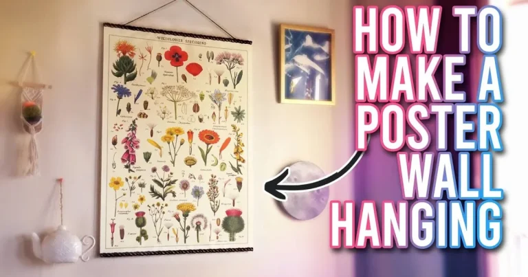 How to Hang a Large Poster Without a Frame