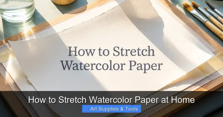 How to Stretch Watercolor Paper at Home