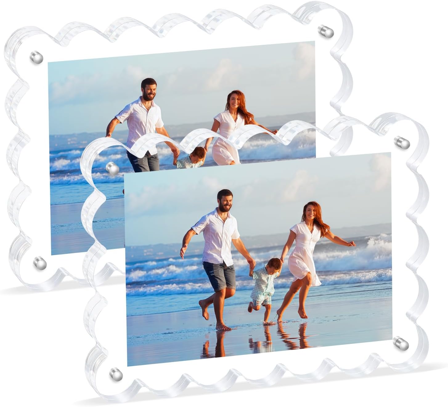 Scalloped Magnetic Picture Frame 4x6 Inch product view