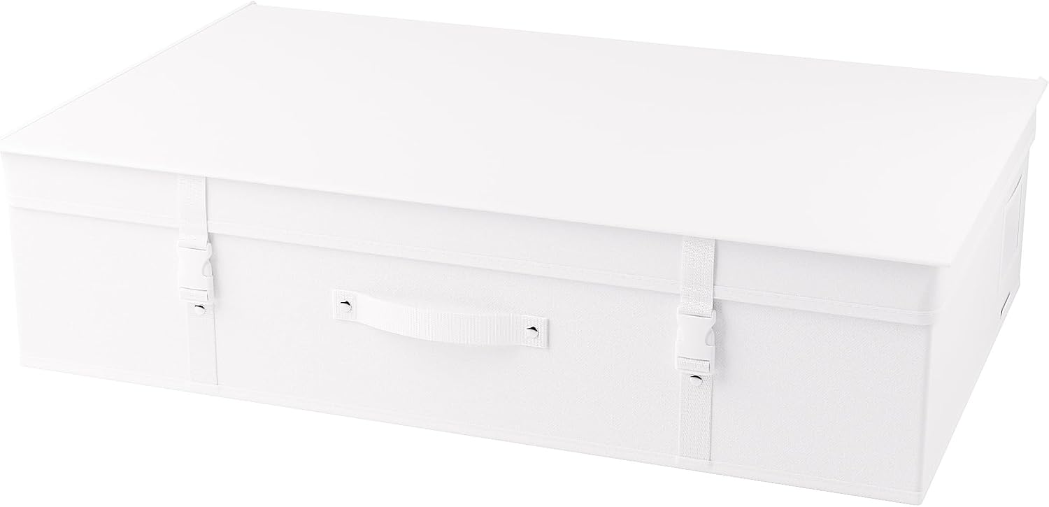 HANGERWORLD Large White Wedding Dress Storage Box with Acid-Free Tissue Paper for Preservation and Travel