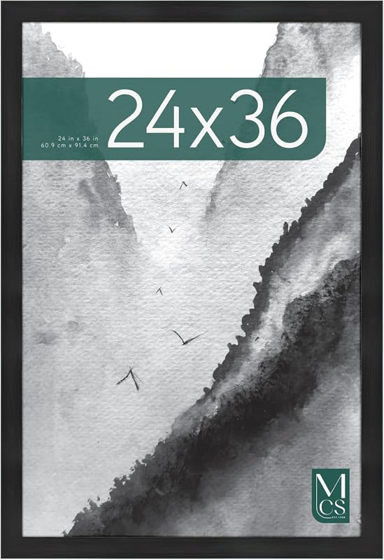 MCS Museum 24x36 poster frame in onyx woodgrain for posters and art