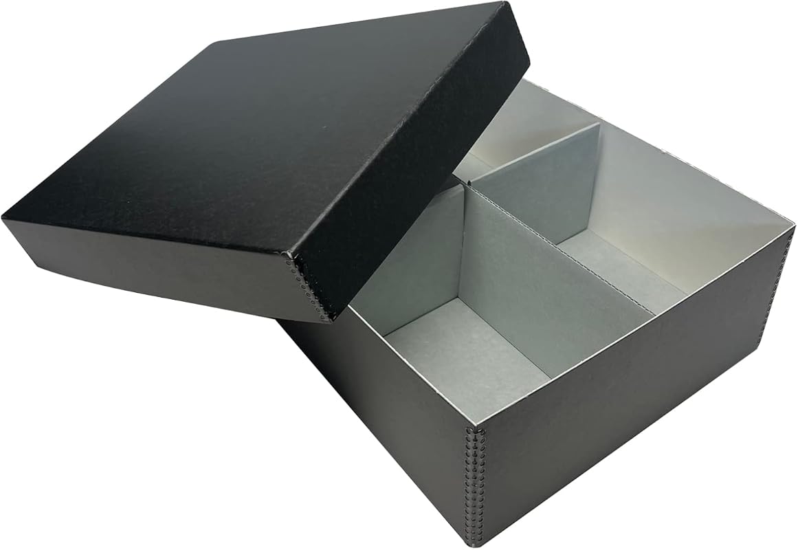 Lineco 4x6 Archival Photo Storage Box, Holds 1700 Photos with Removable Lid