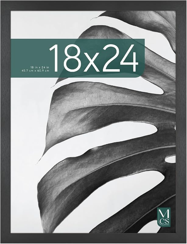MCS Studio Gallery 18x24 Frame, black woodgrain, wall hanging