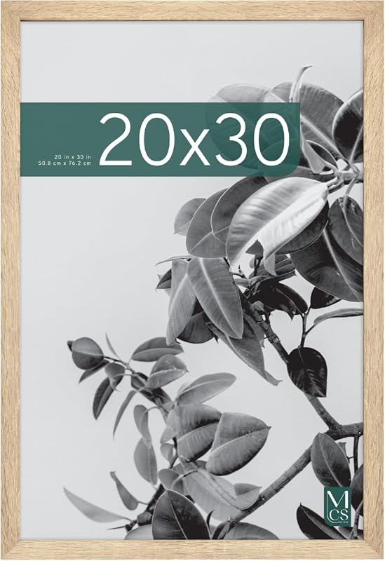 MCS Studio Gallery 20x30 Natural Woodgrain Poster Frame, Wall Hanging, 1-Pack