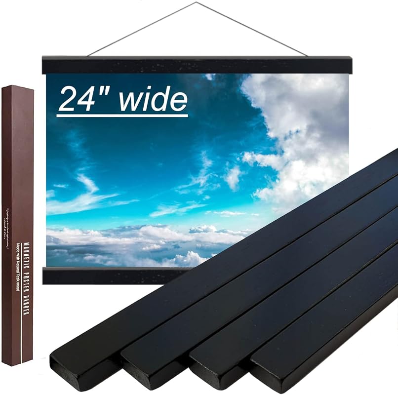 Dacri Home 24-inch magnetic wooden poster hanger