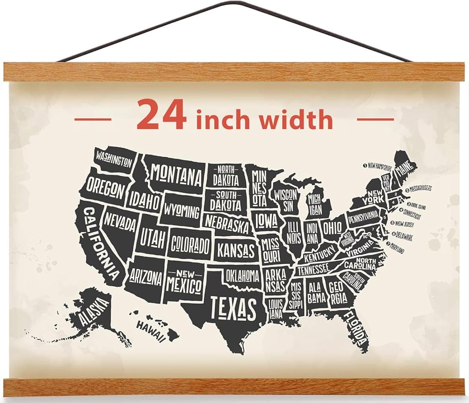 Magnetic Poster Hanger Frame for Large Movie Posters, Wall Art, and Tapestries