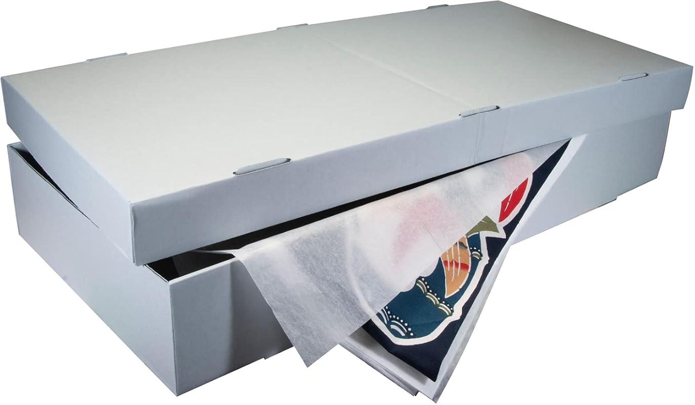 Lineco Under Bed Archival Storage Bin with Lid for Wedding Dresses, Quilts, and Heirlooms