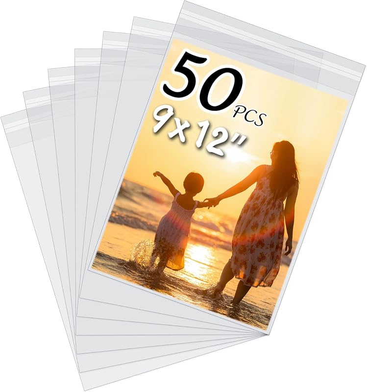 Crystal Clear Acid-Free Art Print Sleeves for 9x12 photos and mats