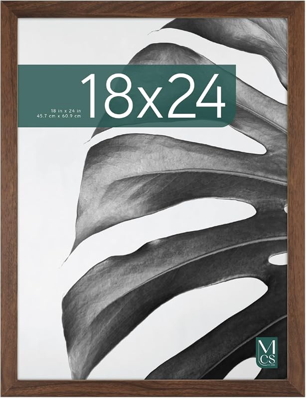 MCS Studio Gallery 18x24 walnut woodgrain poster frame for wall hanging