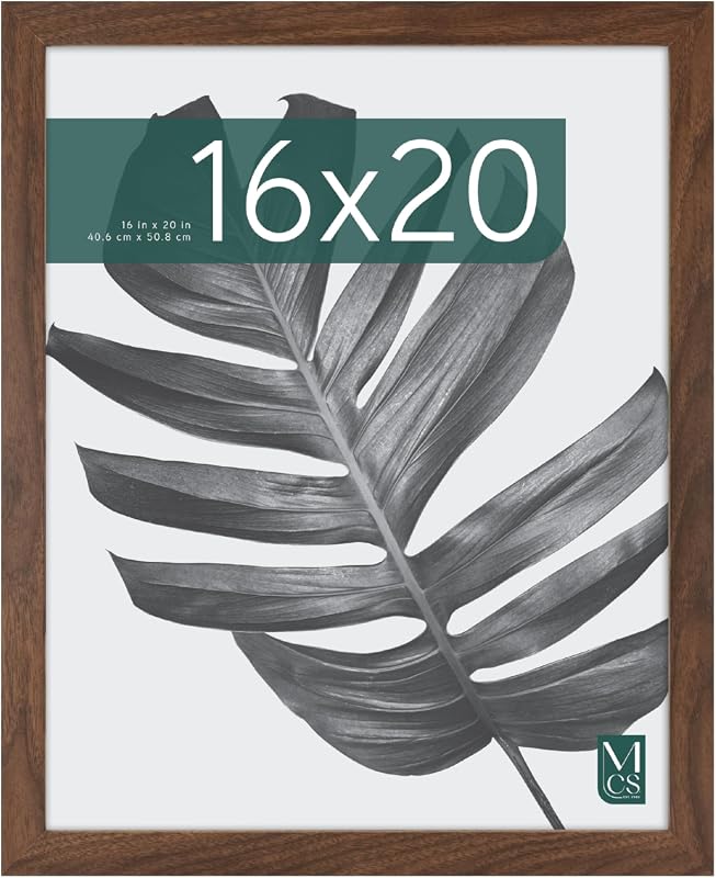 MCS Studio Gallery 16x20 walnut woodgrain poster frame for wall hanging