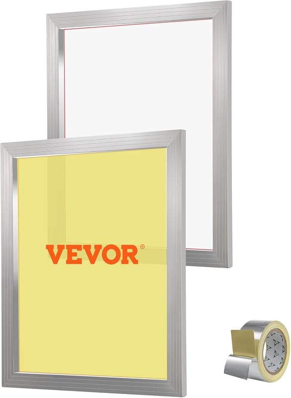 VEVOR 2-Piece Aluminum Screen Printing Kit, 20x24in Frames, 160 Mesh