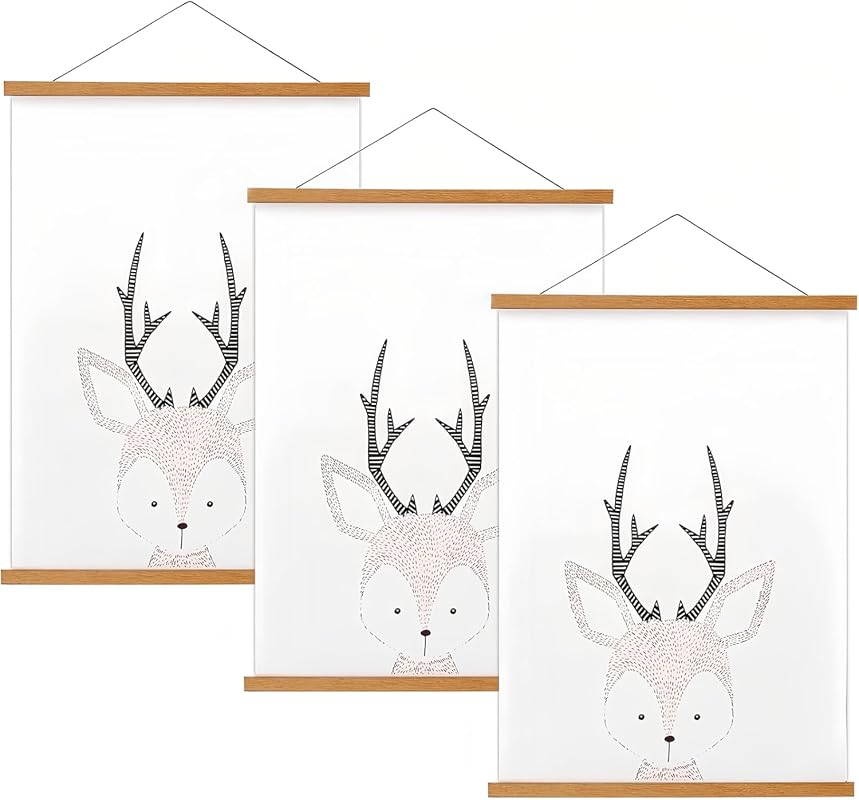 FALAMON 3-Pack Magnetic Poster Hanger Frames for Small Posters and Prints