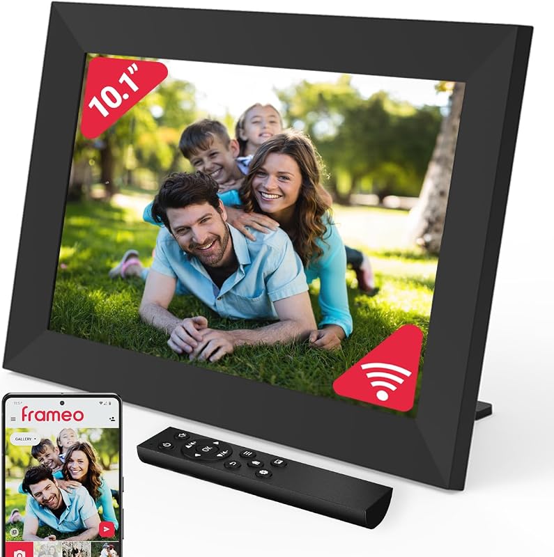 CLICKid SNAP10 Frameo WiFi digital picture frame with motion sensor, calendar, and weather
