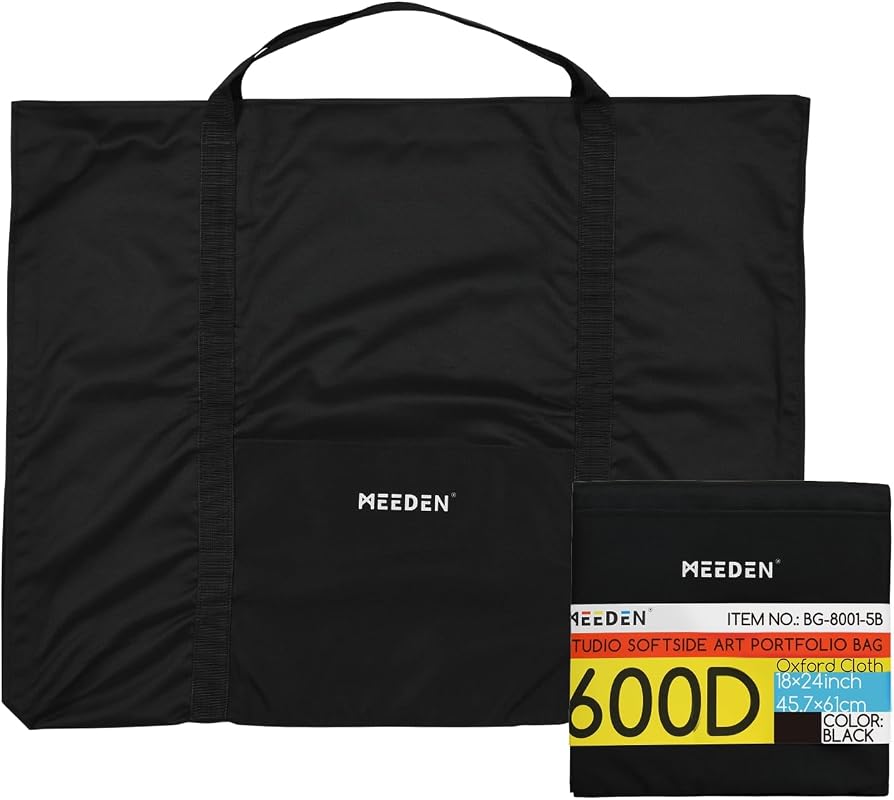 MEEDEN 18 x 24 Inch Waterproof Art Portfolio Bag with 600D Oxford Canvas Case