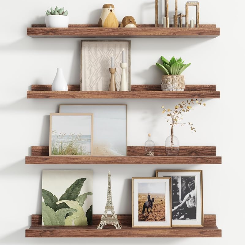FLYJOE Floating Shelves for framed art and photo gallery displays