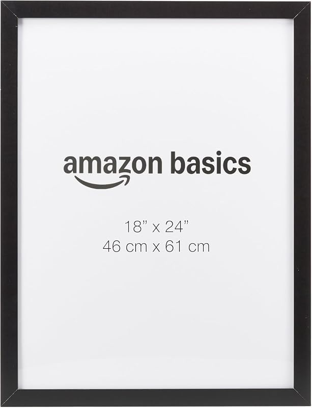 Amazon Basics 18x24 rectangular wood poster frame, black