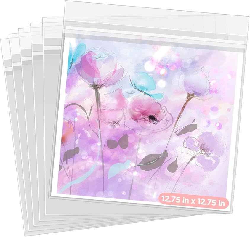 Crystal Clear 12x12 Acid-Free Storage Sleeves for artwork and scrapbook paper