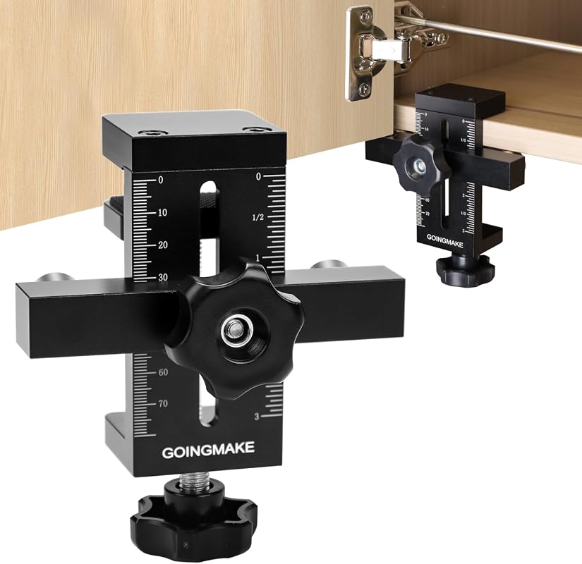 GOINGMAKE Cabinet Door Mounting Jig with Quick Edge Positioner
