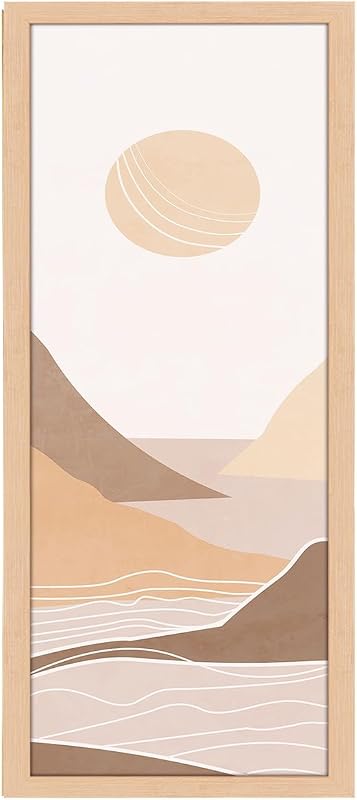 Rustic Natural 6x12 woodgrain picture frame for wall hanging display