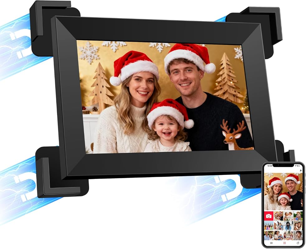 10.1 Inch Magnetic WiFi Digital Picture Frame digital photo frame for refrigerator