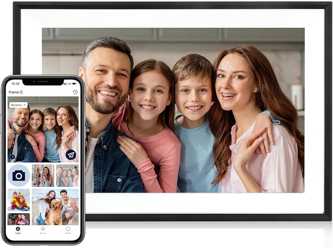 10.1-Inch WiFi Digital Picture Frame with 32GB memory and AiMOR app