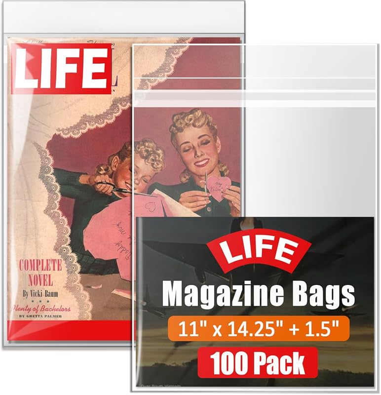 Life Magazine Protector Bags archival sleeves for collectible magazine storage
