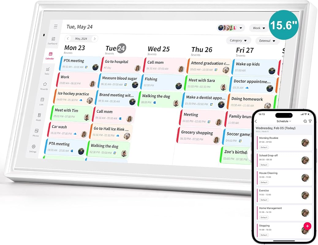 15.6 Inch Smart Family Calendar Frame