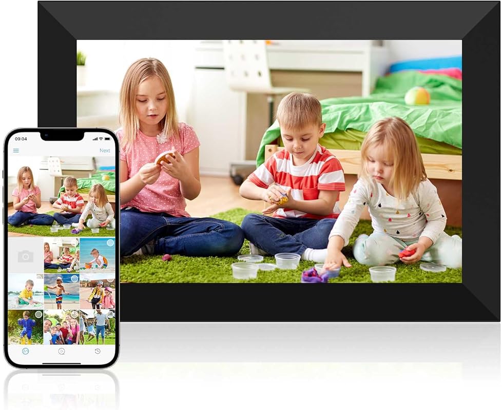 Dasfiwo 10.1-Inch WiFi Digital Picture Frame with HD IPS Touch Screen