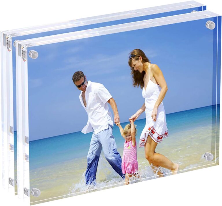 AMEITECH Acrylic Picture Frames Review 2026: Clear Magnetic 4×6 Desktop Frame