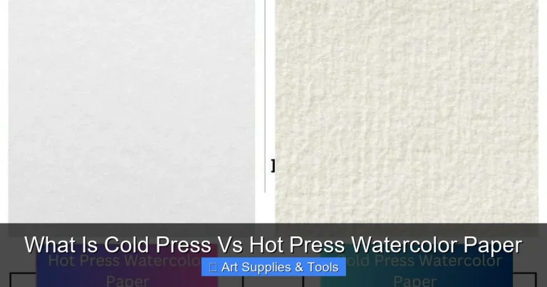 What Is Cold Press Vs Hot Press Watercolor Paper