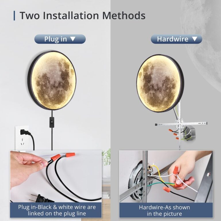 Dimmable Picture Wall Light Installation