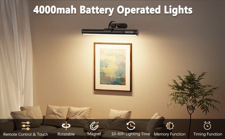 How High Should a Wireless Picture Light Be Mounted