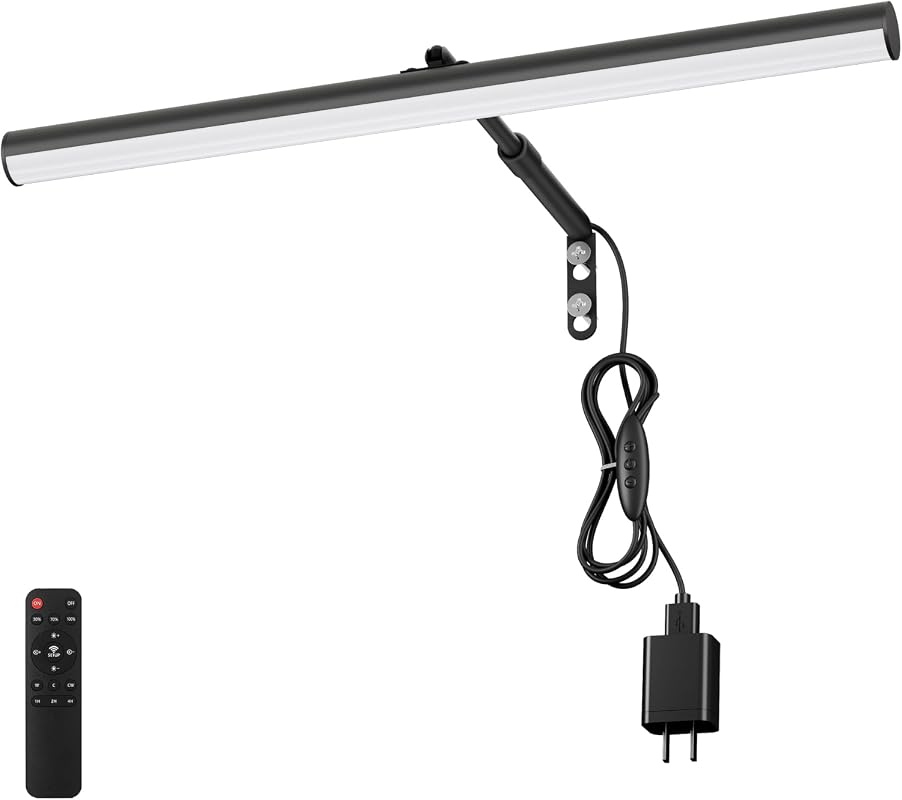 16-Inch Plug-In LED Picture Light with Remote, Adjustable 3CCT Dimmable Art Wall Lamp