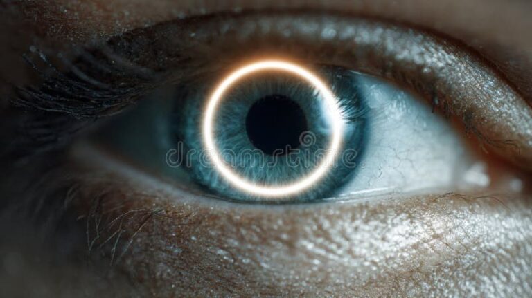 Ring Light on Eyes