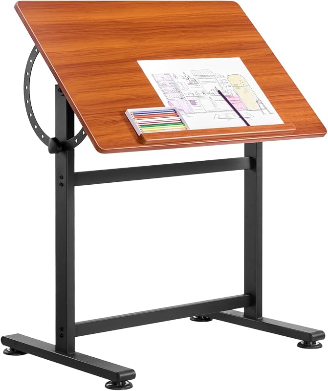 VEVOR Adjustable Drafting Table 0-90 Degree Tilt Portable Artist Drawing Desk Workstation