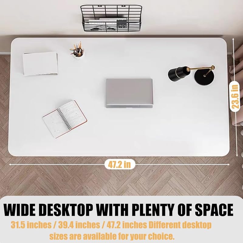 White Home Office Desk 80x50cm with Durable Surface for Compact Australian Spaces