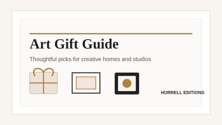 Editorial image for Hurrell Editions art gift guide articles