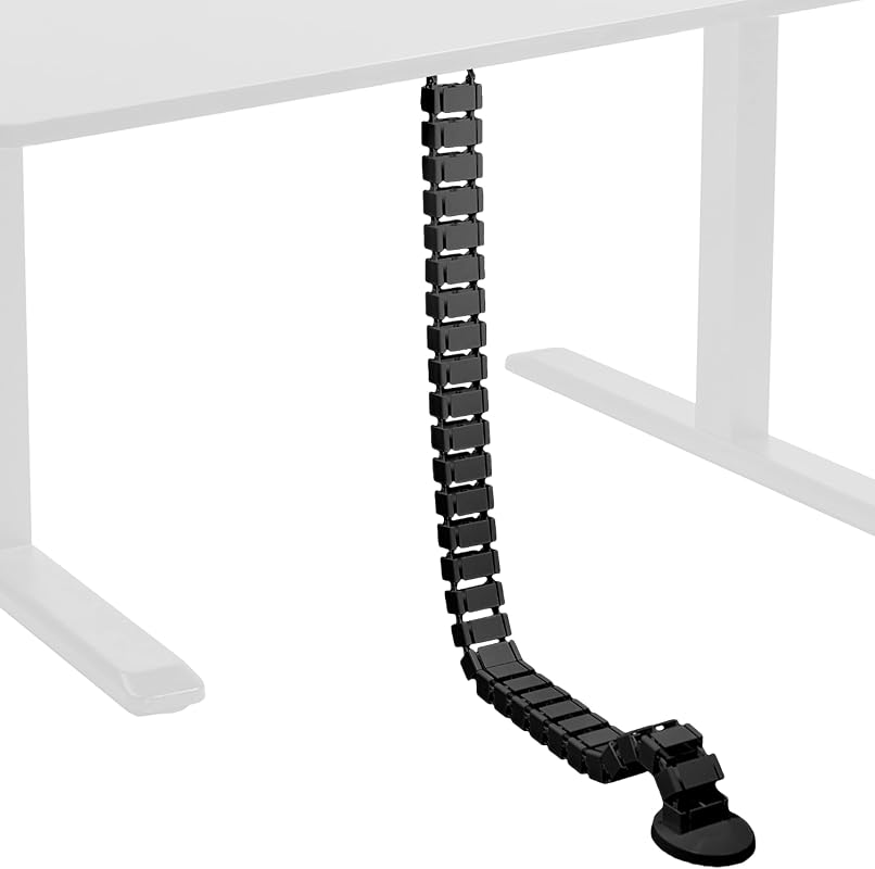 VIVO Desk-AC01C Vertebrae Cable Management Kit for Height Adjustable Desks with Quad Entry