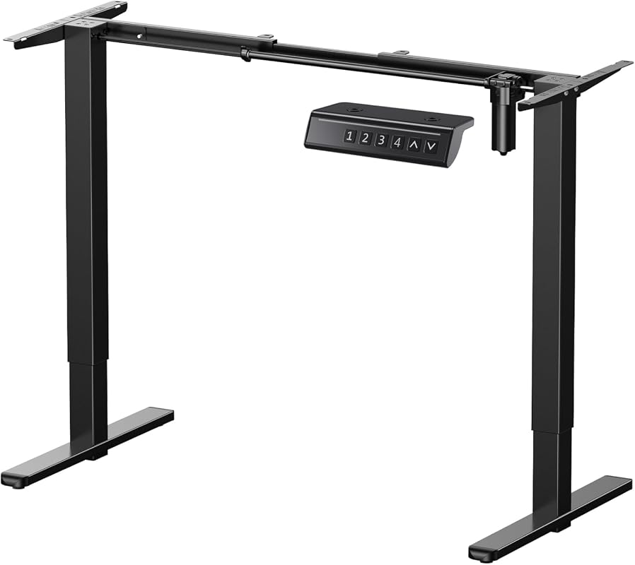 ErGear Electric Standing Desk Legs with Height Adjustment for 39.4-63.3 Inch Desktops, 176 lb Capacity