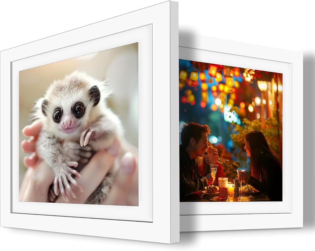 Betionol 12x12 diamond painting frames 2-pack with solid wood and acrylic protection