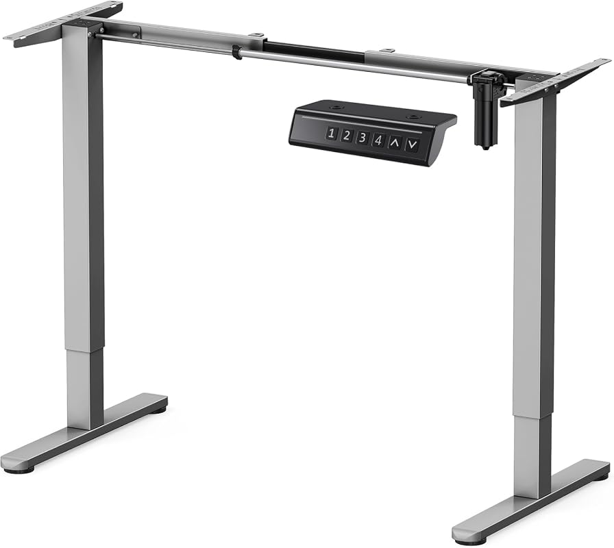 ErGear Electric Standing Desk Legs with Height Adjustment for 39.4-63.3 Inch Desktops, 176 lb Capacity