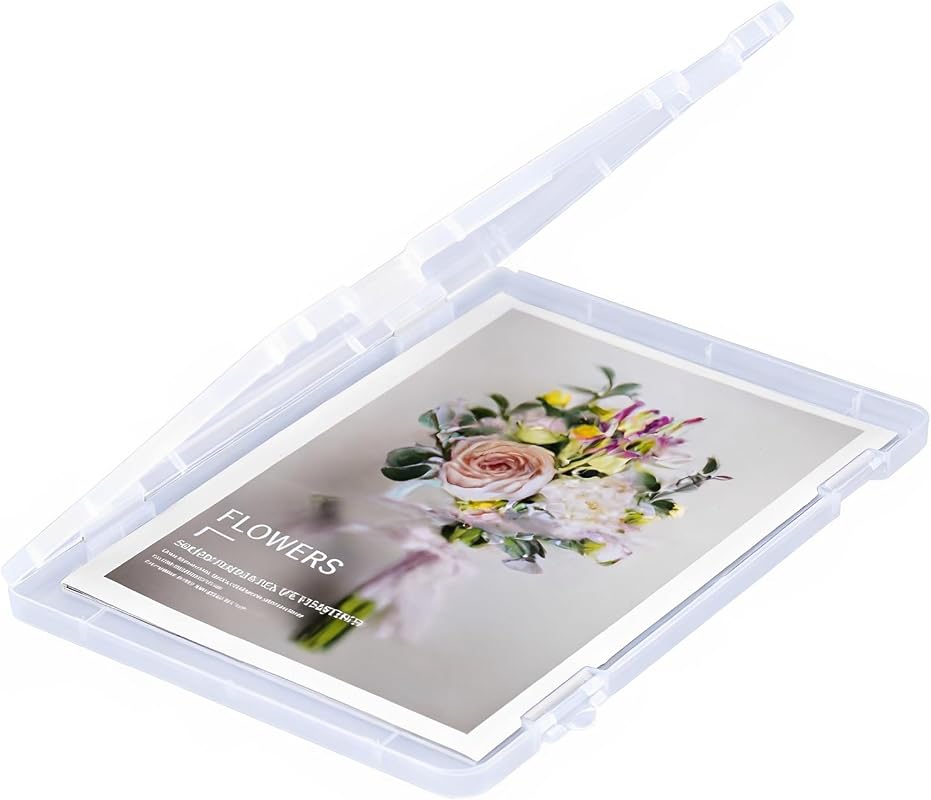 Marte Vanci Clear A4 Paper Organizer Project Case with Secure Latches and Handle