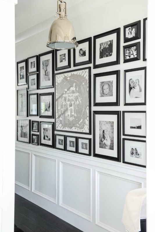 How to Arrange Black and White Frames on One Wall Like a Pro