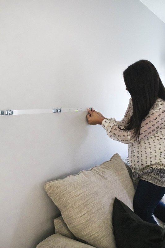 how to secure a picture ledge without studs the easy way