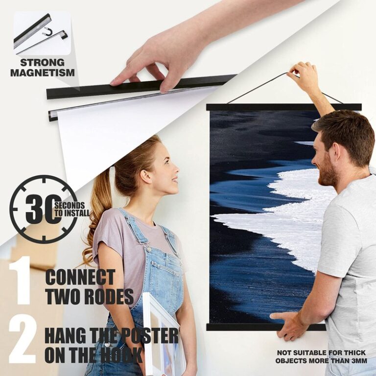 When to Use a Magnetic Poster Hanger Instead of a Frame